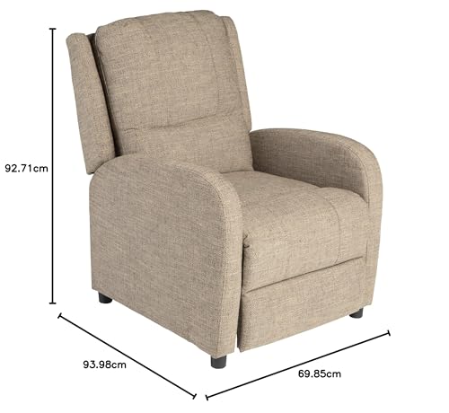 Thomas Payne RV Pushback Recliner, Majestic Chocolate, 27.5" W x 37" D x 36.5" H D54903