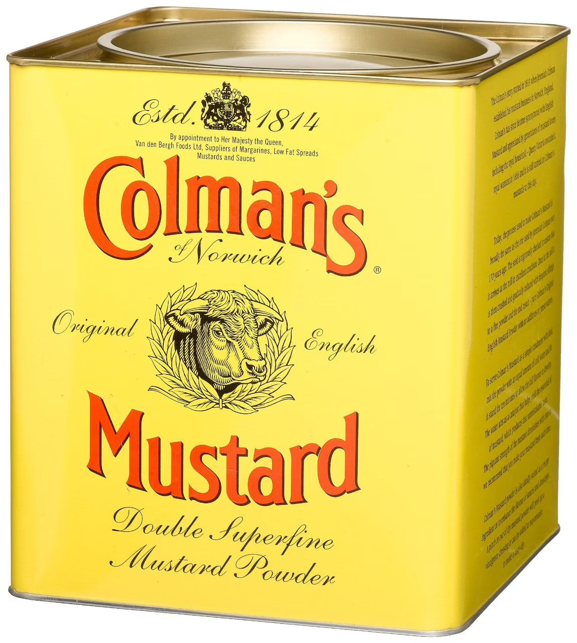 Colman'S Dry Mustard Powder 2 Kilogram Tin - 1 Per Case