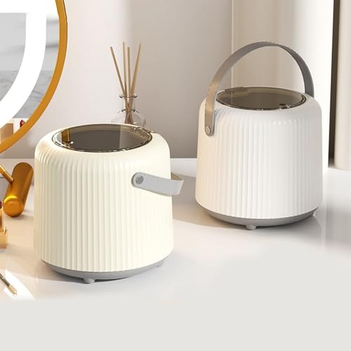 Mini Trash Can with Lid for Desk, Office, Bathroom X421329