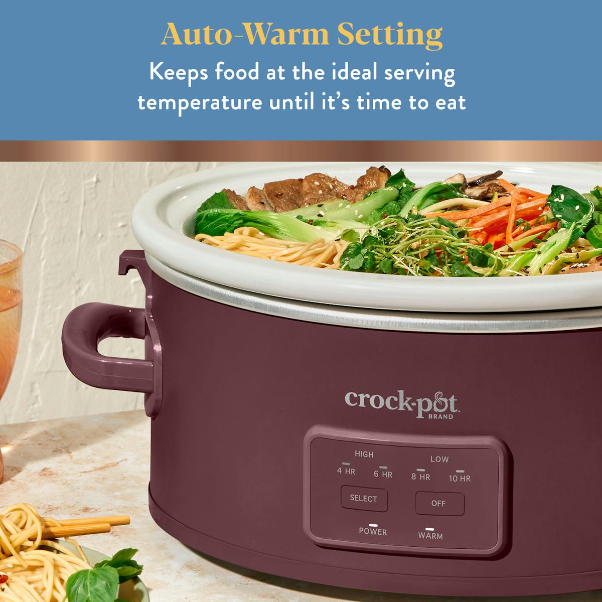 Crock-Pot 6 Qt. Cook & Carry Programmable Slow Cooker, Lambrusco — Product Information | Item Overview RB