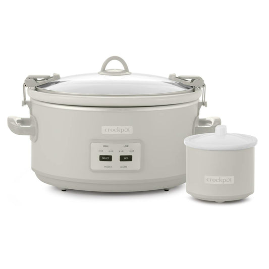 Crock-Pot 7-Quart Cook & Carry Slow Cooker, Mushroom | Item Details | Product Features xo