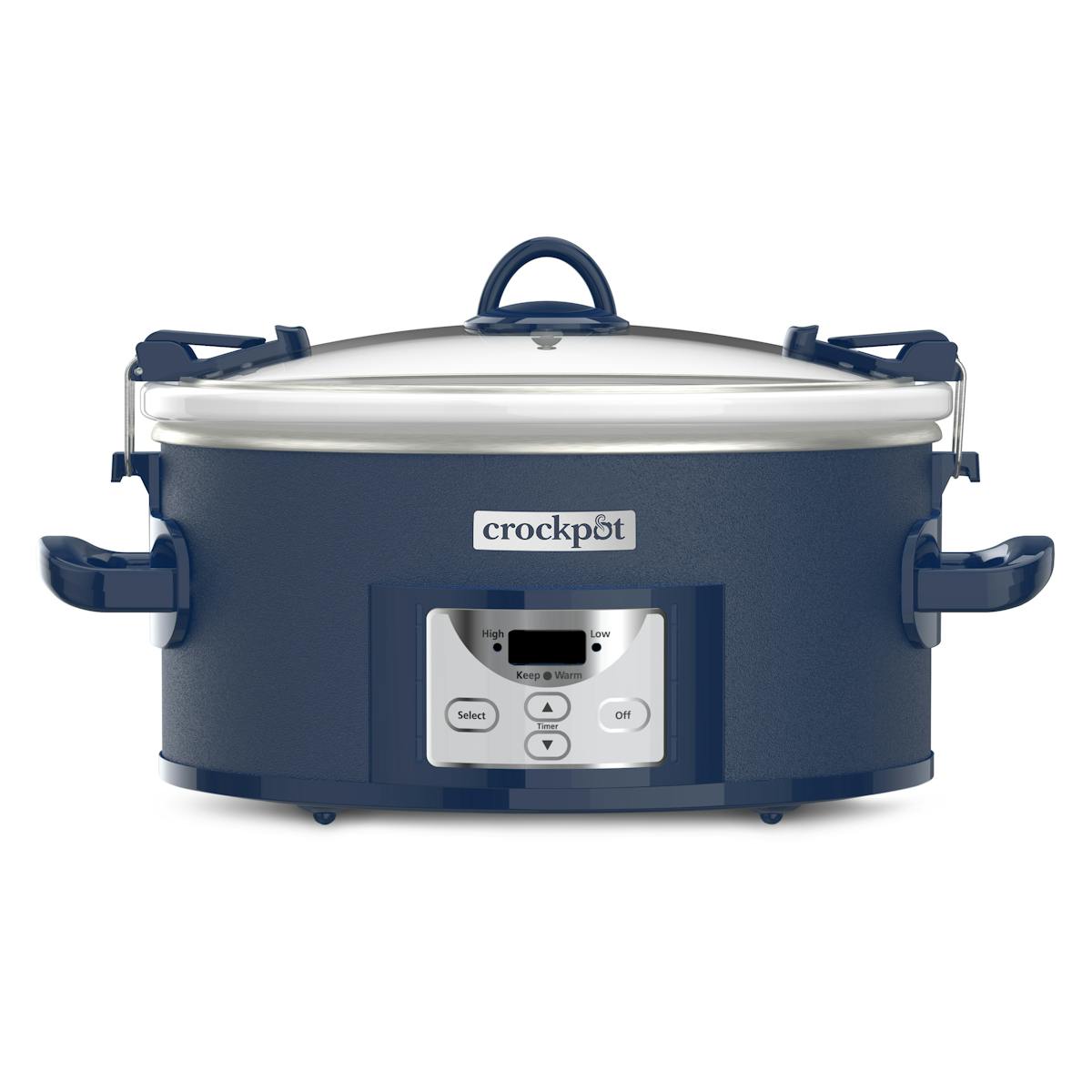 Crock-Pot Design Series 7-Quart Cook & Carry Slow Cooker, Poseidon | Programmable Slow Cooker with Locking Lid — Product Details | Product Guide 3h