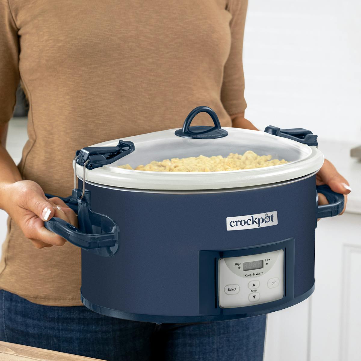 Crock-Pot Design Series 7-Quart Cook & Carry Slow Cooker, Poseidon | Programmable Slow Cooker with Locking Lid — Product Details | Product Guide 3h