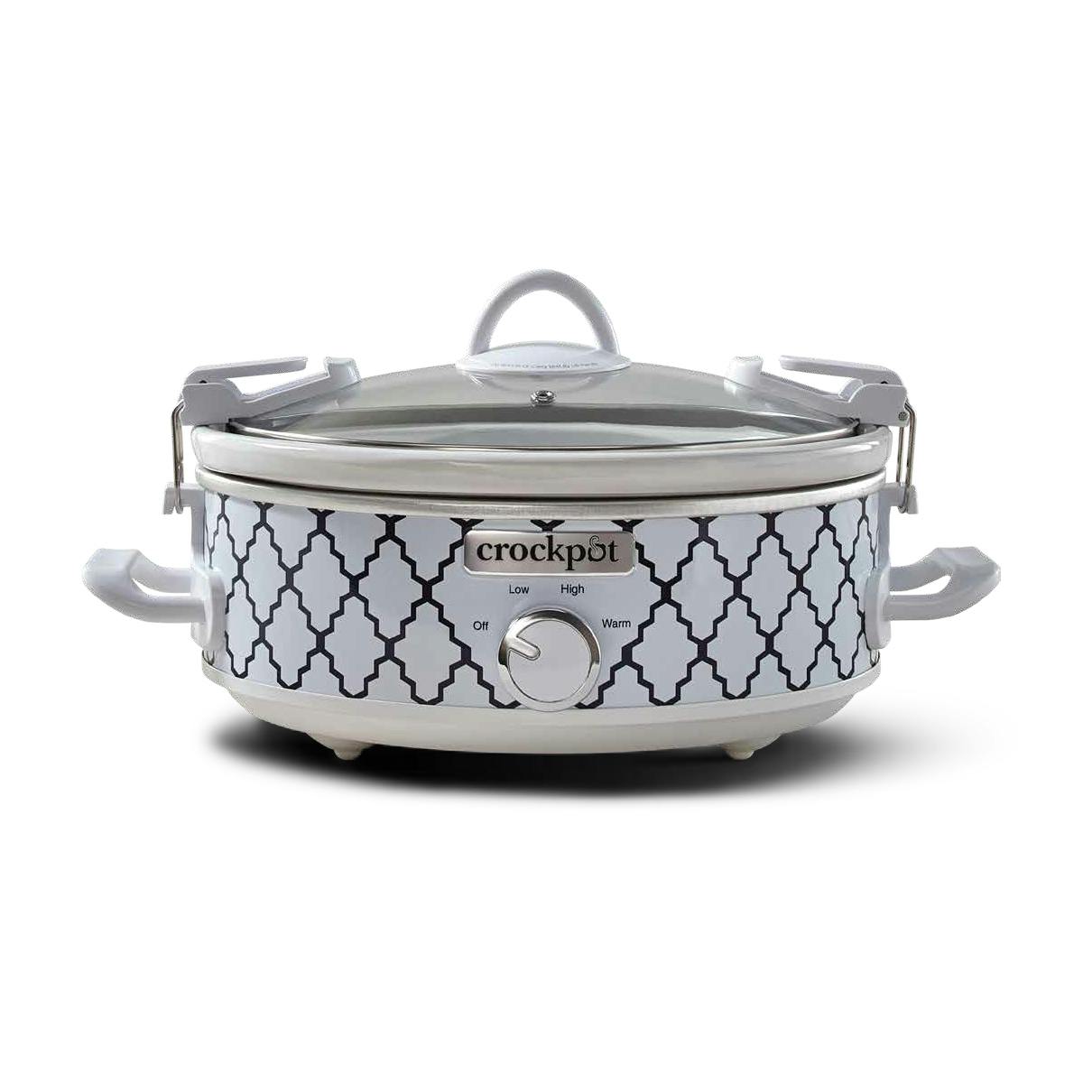 Crock-Pot Manual 2.5-Quart Casserole Crock Slow Cooker, White & Blue | Product Overview — Product Details Fz