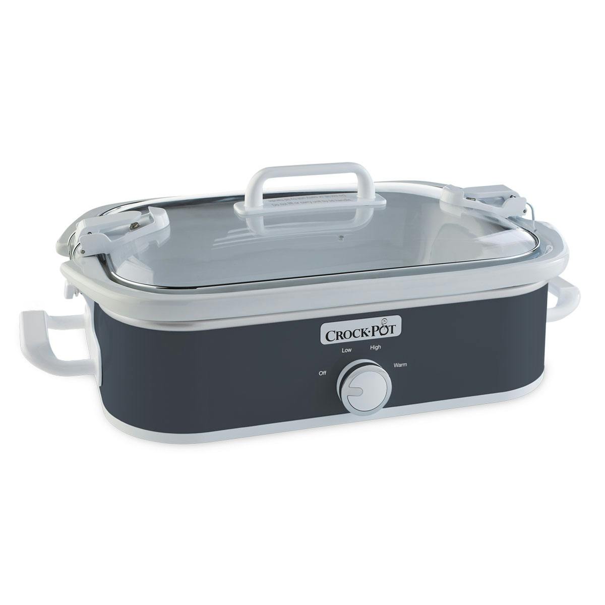 Crock-Pot Manual 3.5-Quart Casserole Crock Slow Cooker, Charcoal | Item Details — Item Information sB