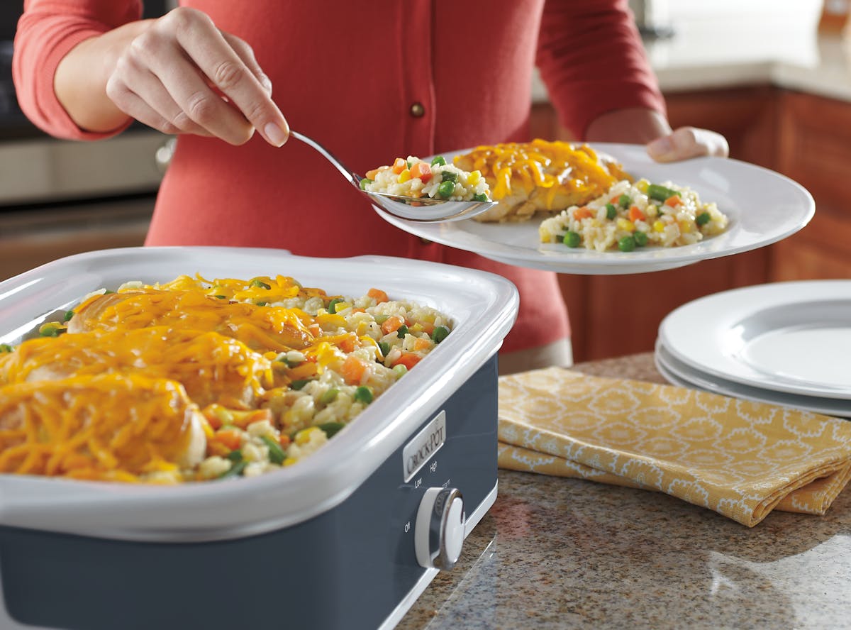Crock-Pot Manual 3.5-Quart Casserole Crock Slow Cooker, Charcoal | Item Details — Item Information sB