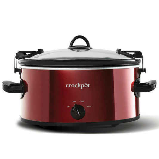 Crock-Pot Manual 6-Quart Cook & Carry Slow Cooker, Red | Item Details — Product Information kY