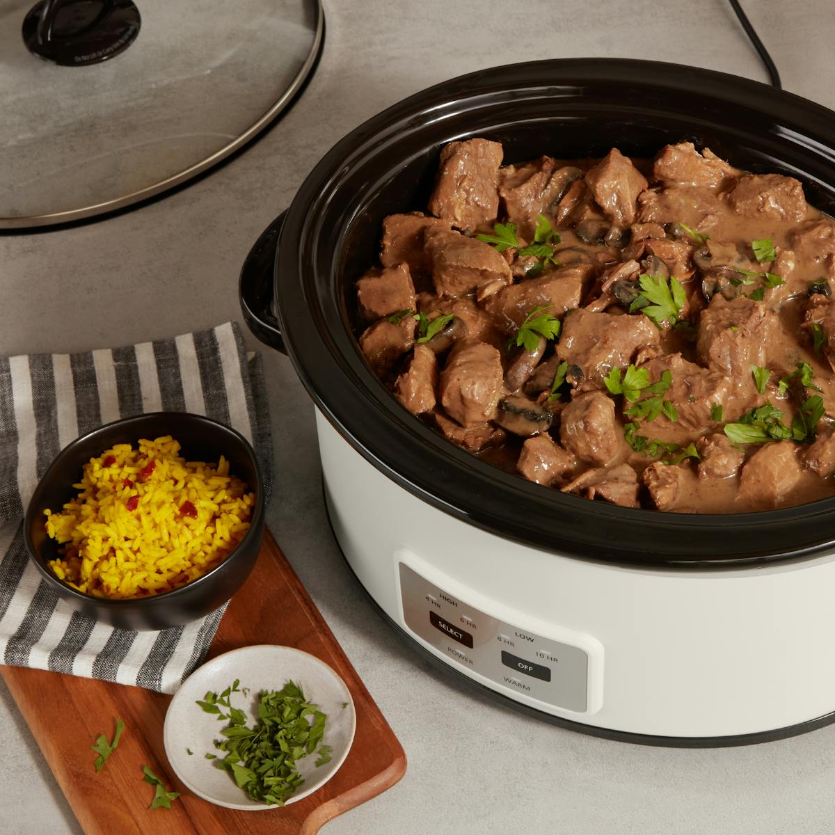 Crock-Pot Manual 6-Quart Cook & Carry Slow Cooker, Silver | Item Details | Product Features iG