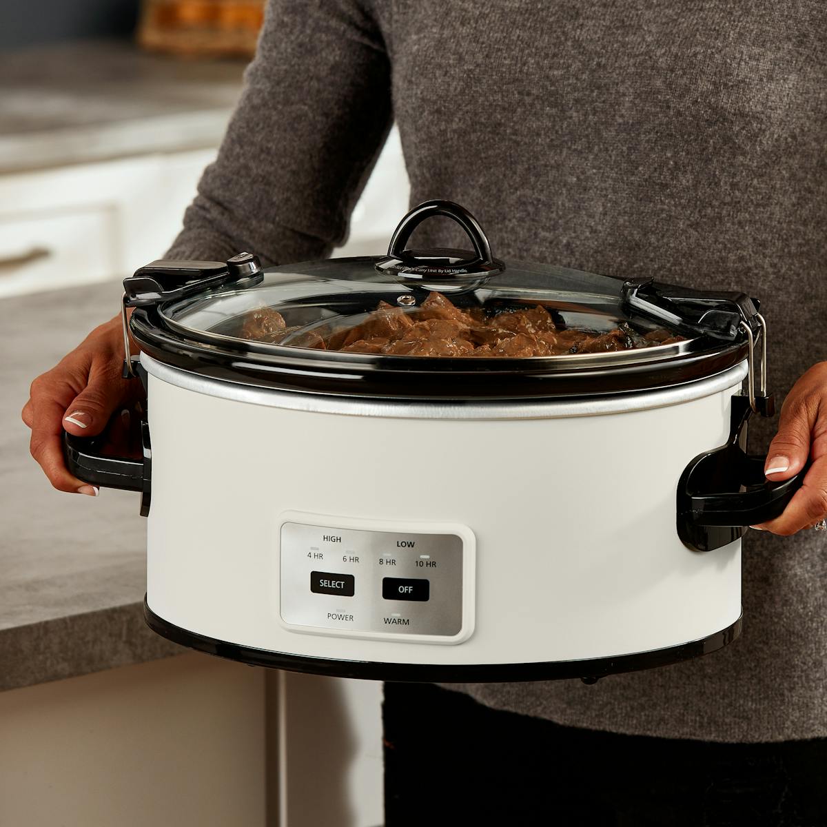 Crock-Pot Manual 6-Quart Cook & Carry Slow Cooker, Silver | Item Details | Product Features iG