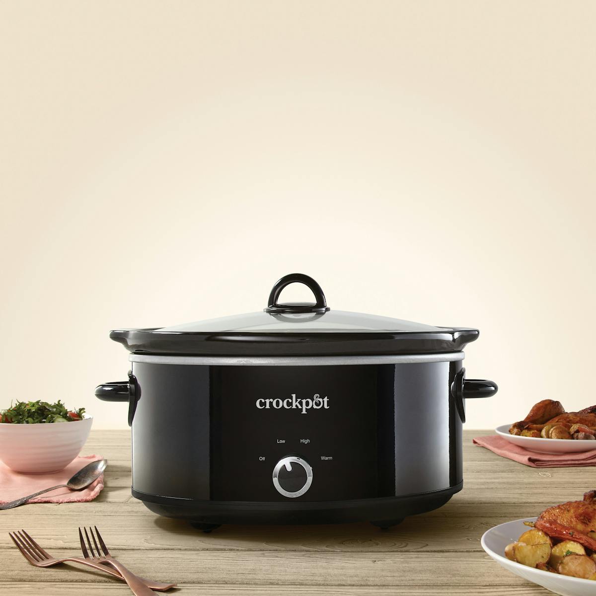 Crock-Pot Manual 7-Quart Slow Cooker, Black | Item Details | Detailed Overview Up