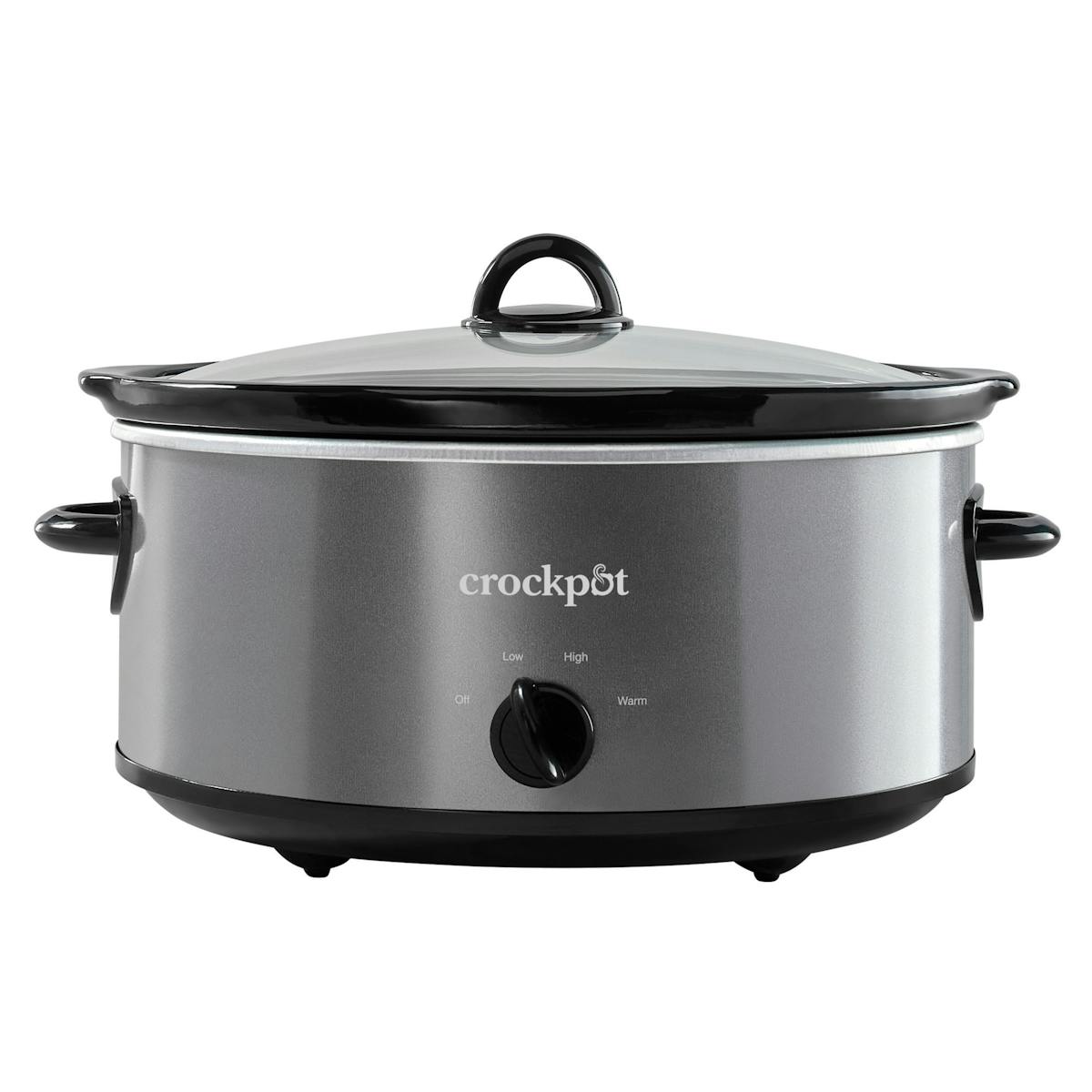 Crock-Pot Manual 7-Quart Slow Cooker, Charcoal — Product Information | Product Features zr