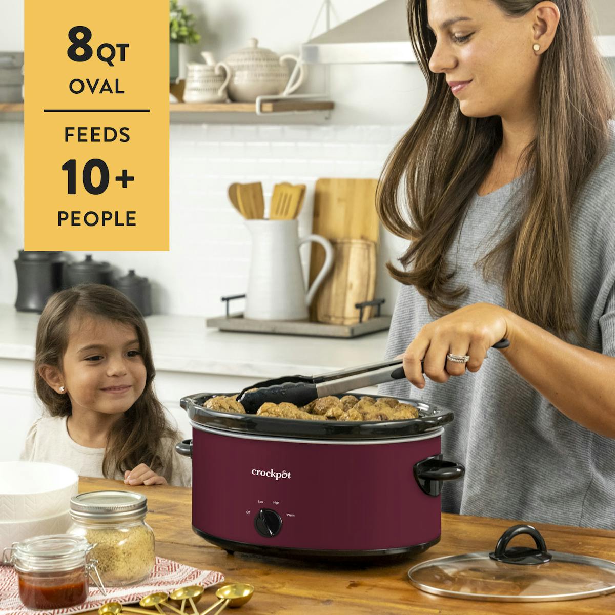 Crock-Pot Manual 8-Quart Slow Cooker, Rhubarb — Product Details — Item Information Tu