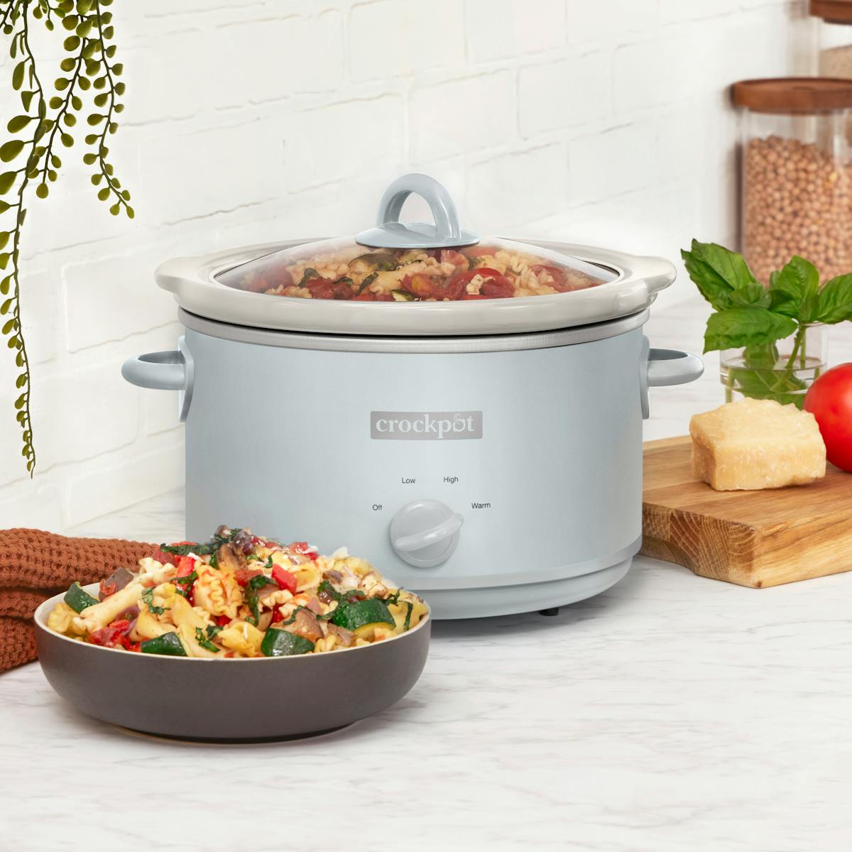 Crock-Pot Manual Design Series 4.5 Quart Slow Cooker, Macaroon Blue | Product Overview | Item Details Hq