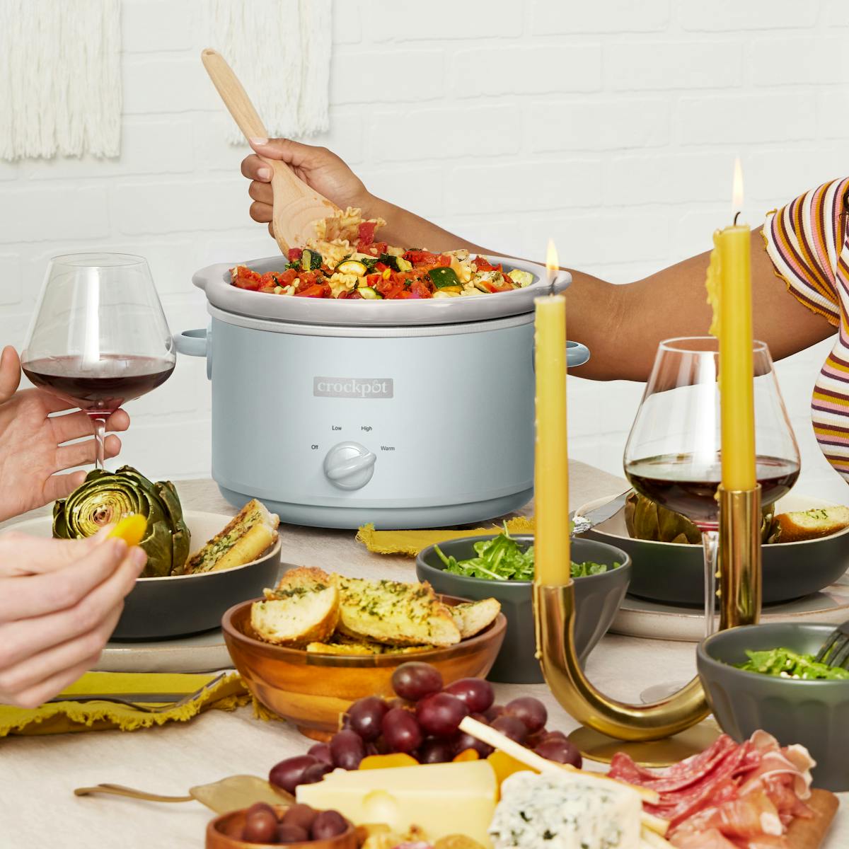 Crock-Pot Manual Design Series 4.5 Quart Slow Cooker, Macaroon Blue | Product Overview | Item Details Hq