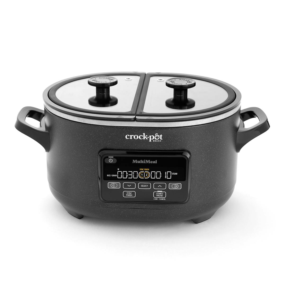 Crock-Pot MultiMeal Multicooker and Programmable Slow Cooker, Speckled Black | Product Overview | Item Overview 8a