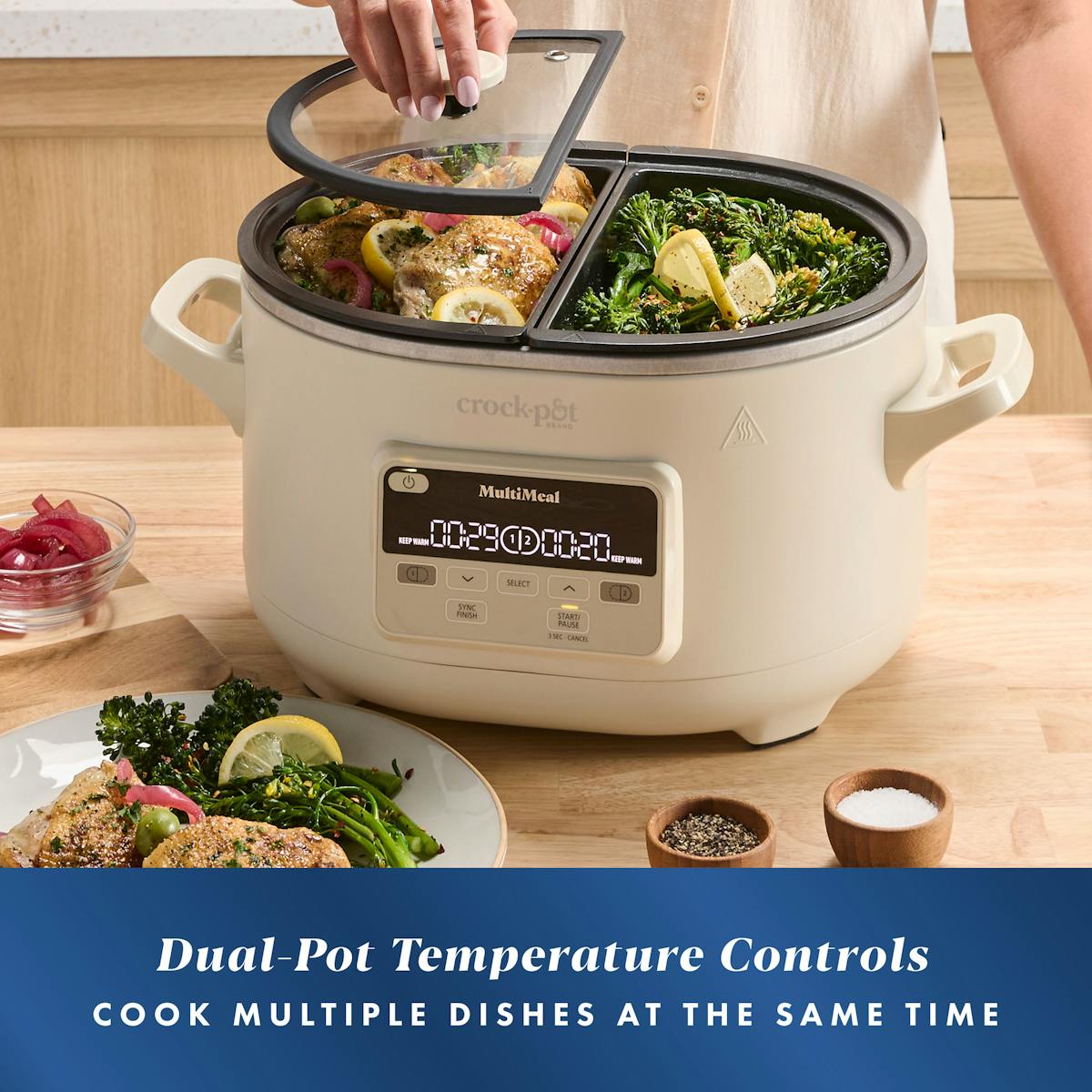 Crock-Pot MultiMeal Multicooker and Programmable Slow Cooker with Bake Function, Oat Milk — Product Information | Item Overview yy