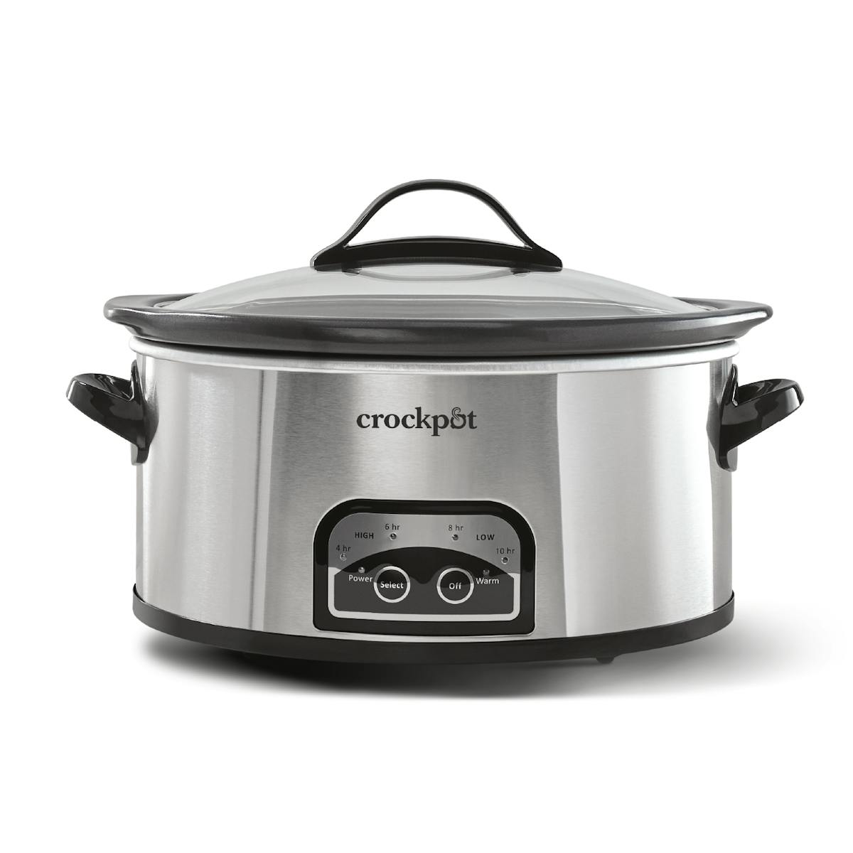 Crock-Pot One Touch Control 6-Quart Easy-to-Clean Slow Cooker, Stainless Steel — Product Information — Product Details vh