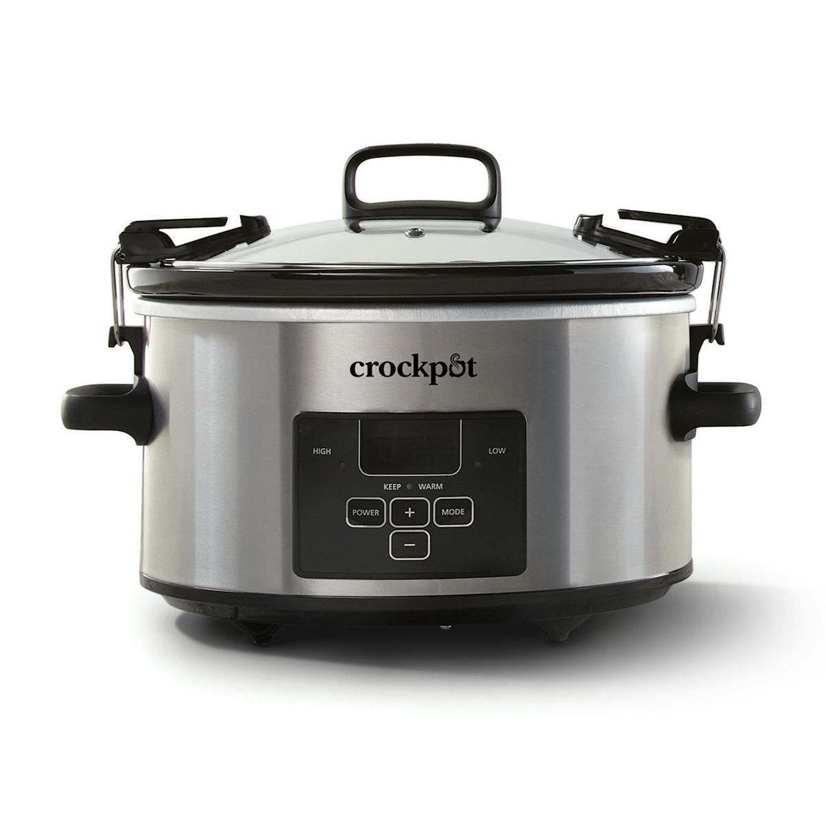 Crock-Pot Programmable 4-Quart Cook & Carry Slow Cooker, Stainless Steel — Product Details — Product Facts jO