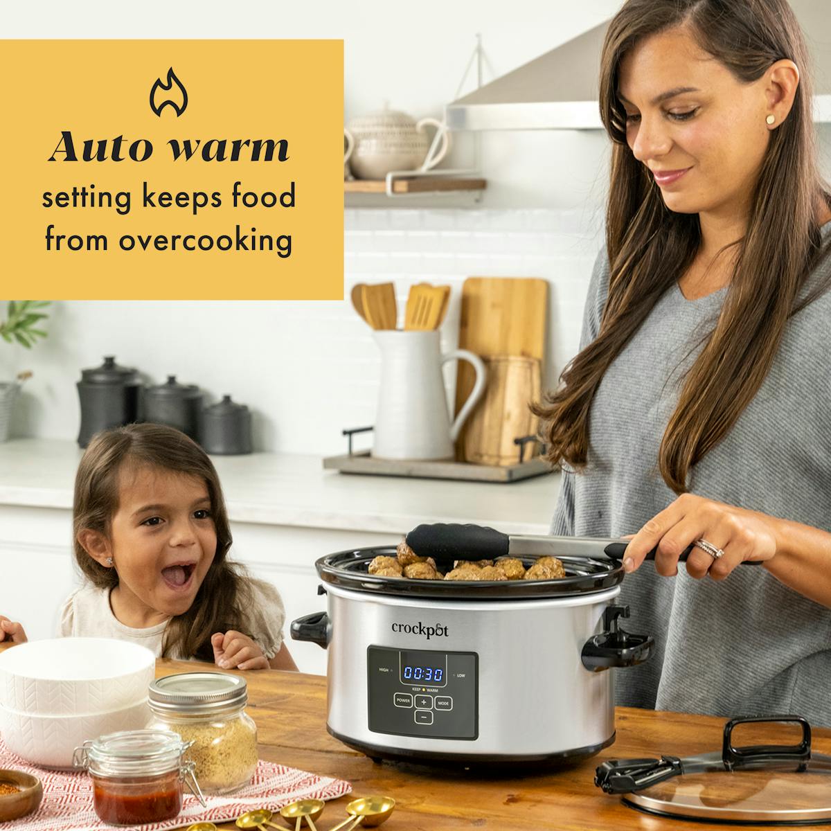 Crock-Pot Programmable 4-Quart Cook & Carry Slow Cooker, Stainless Steel — Product Details — Product Facts jO