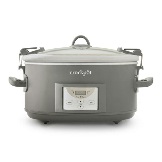 Crock-Pot Programmable 7-Quart Cook and Carry Slow Cooker, Grey — Product Information — Product Information jq