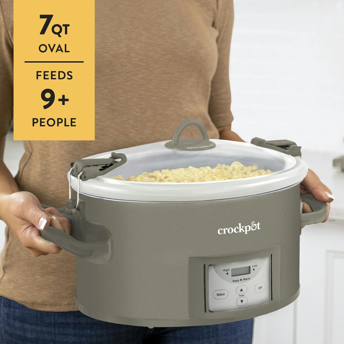 Crock-Pot Programmable 7-Quart Cook and Carry Slow Cooker, Grey — Product Information — Product Information jq