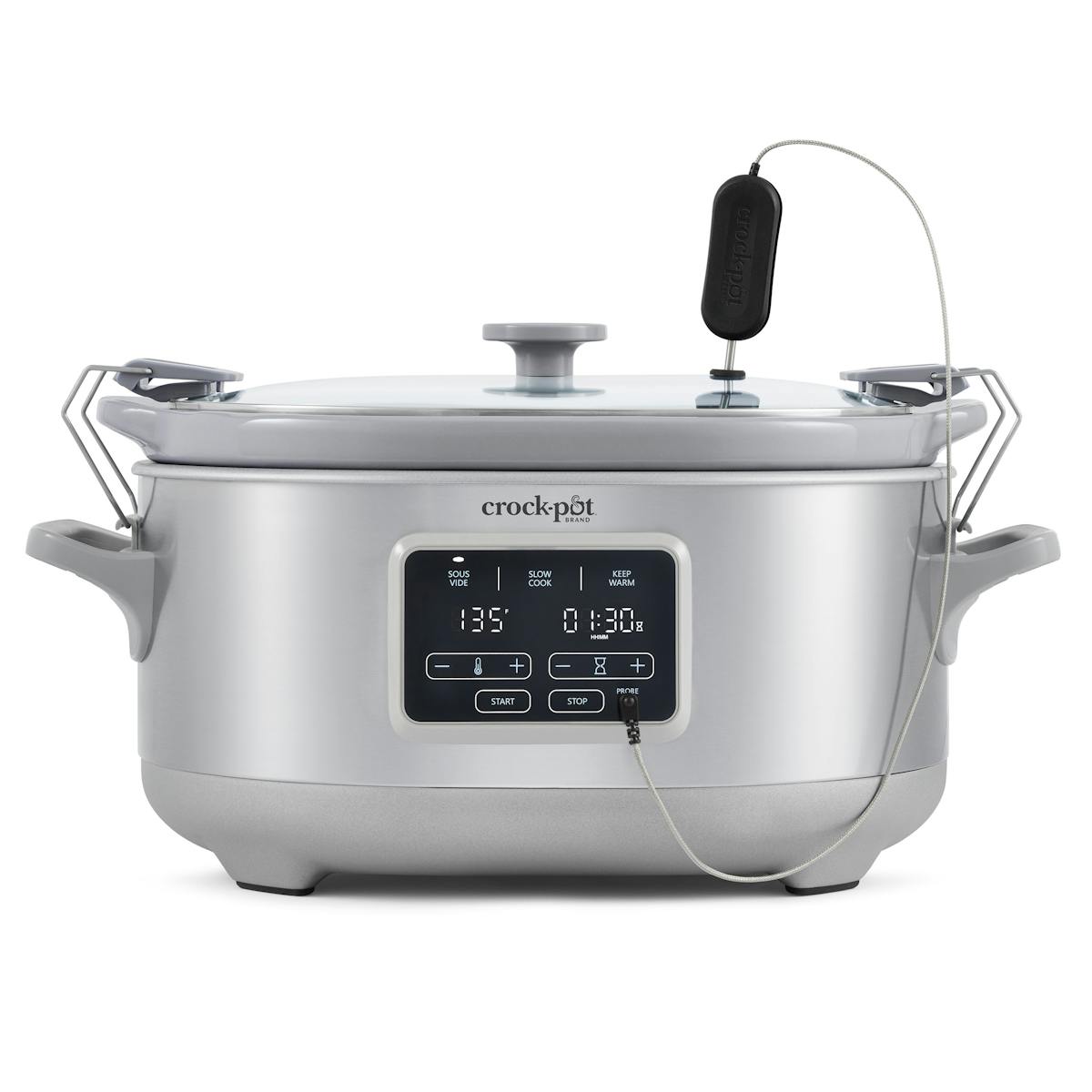 Crock-Pot Programmable 7-Quart Cook & Carry Slow Cooker with Sous Vide, Stainless Steel — Product Details — Details and Specifications 0c