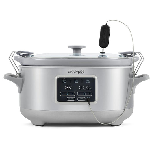 Crock-Pot Programmable 7-Quart Cook & Carry Slow Cooker with Sous Vide, Stainless Steel — Product Details — Details and Specifications 0c