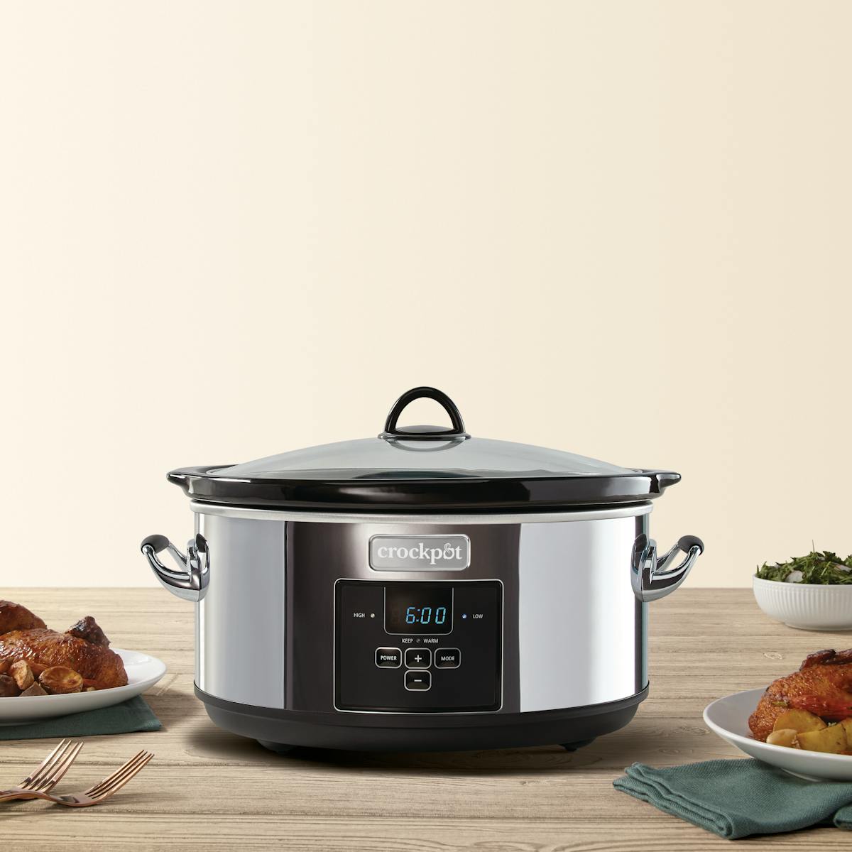 Crock-Pot Programmable 7-Quart Slow Cooker, Platinum | Item Details | Detailed Overview do